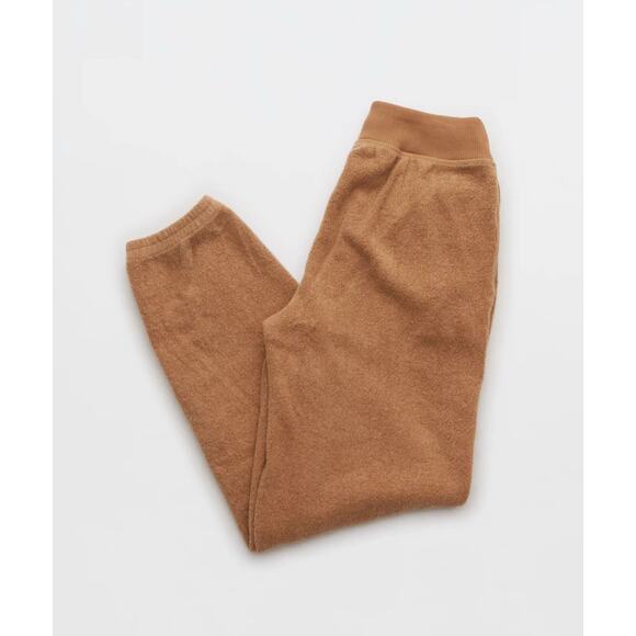 Aerie Women's Dark Tan Sherpa Fleece Corset Joggers - Size XL Extra Large - Picture 5 of 5